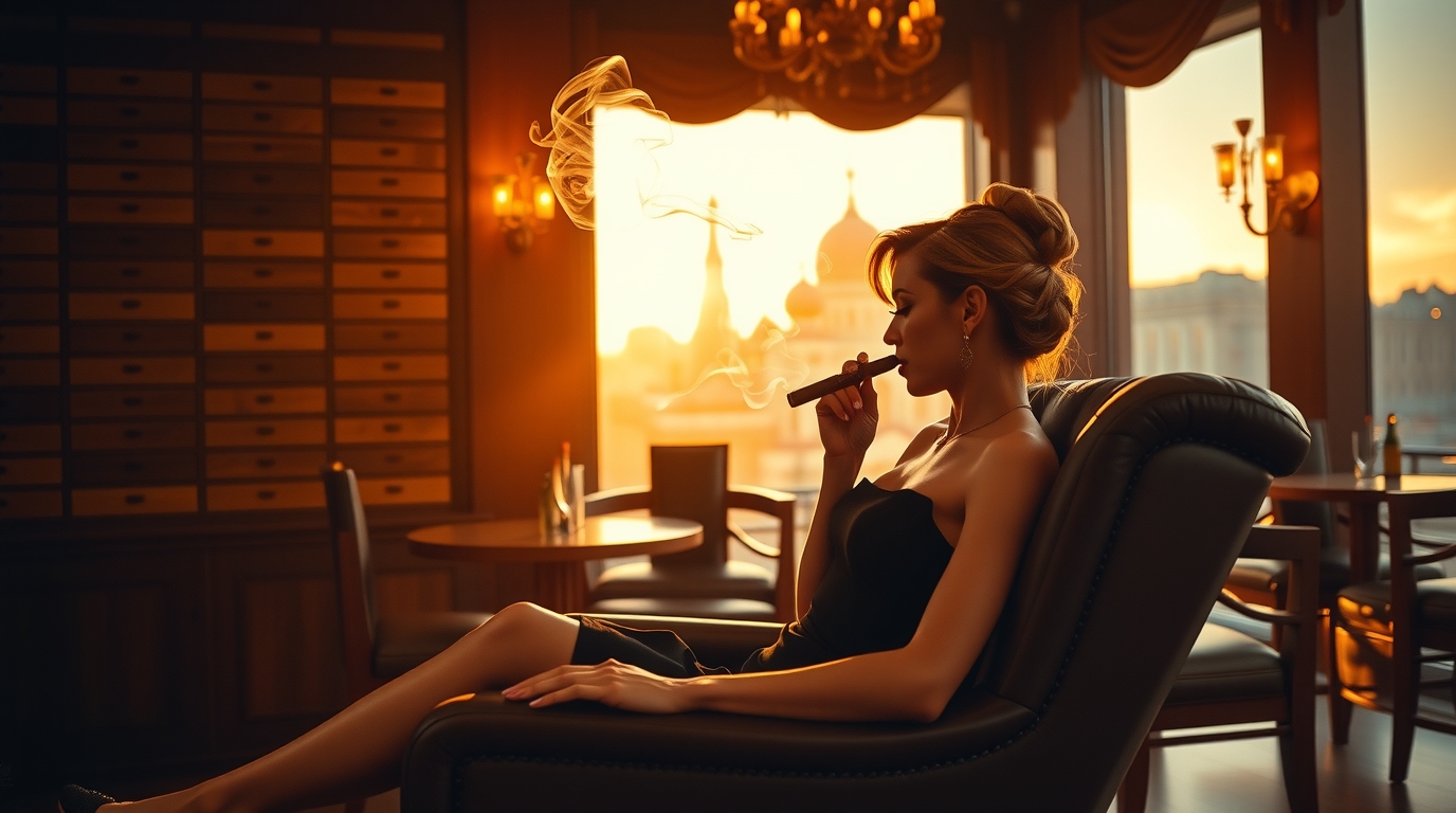 Курительный салон в Москве: Погружение в мир элегантности и удовольствия клуб, сигар, москва, сигарная, в, центре, москвы, курительный, салон